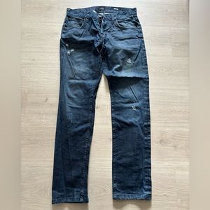 Men’s Hudson Blake Slim Straight Distressed Jeans Sz 30 x 30